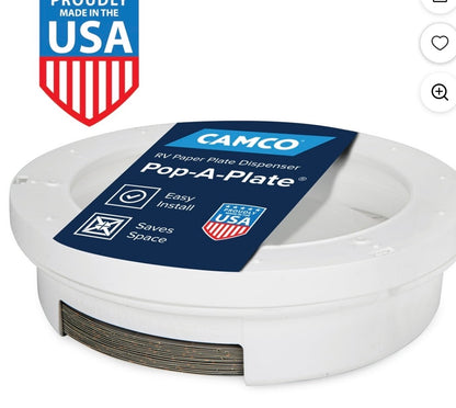 Camco Pop-a-Plate Paper/Plastic Plate Dispenser,