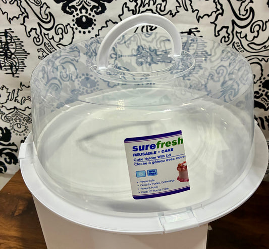 SureFresh reusable plastic cake holder