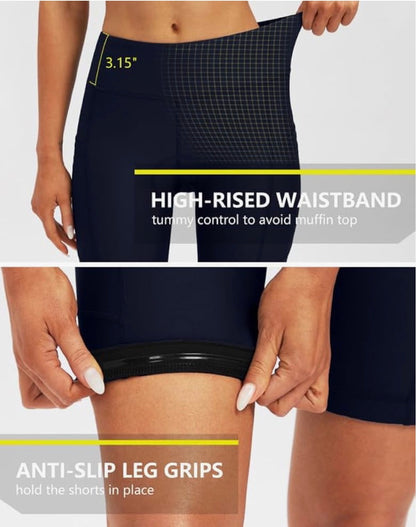 Bikewa Women's 4D Padded Shorts Cycling Riding Road Biking Shorts