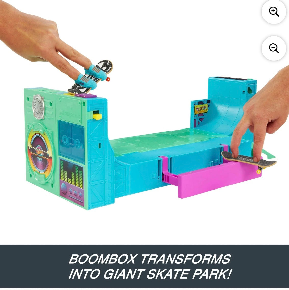 Hot Wheels Skate Boombox Skate Park Playset