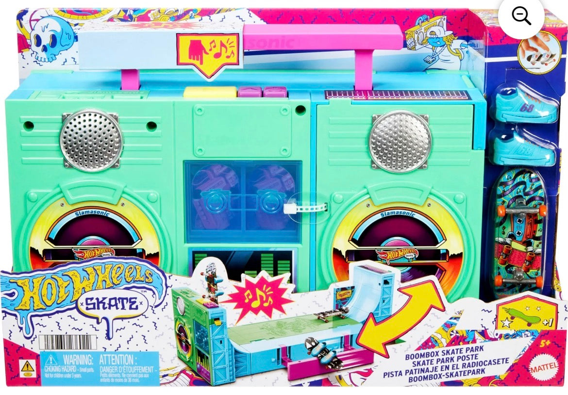 Hot Wheels Skate Boombox Skate Park Playset