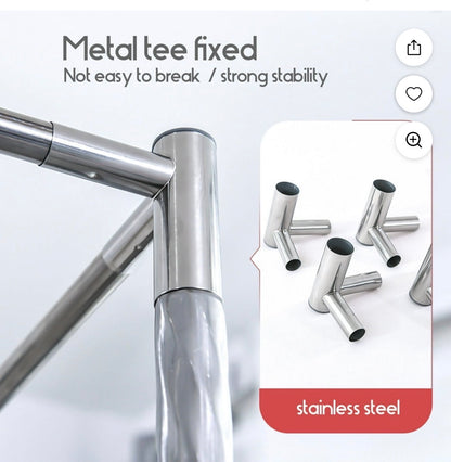 TWIN STAINLESS 4 CORNER BED  CANOPY FRAME