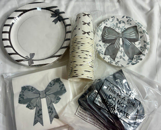BOW PARTY SUPPLIES  - FOR 24