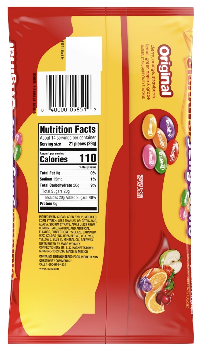 Starburst Original Jelly Beans Chewy Candy - 14 oz Bag