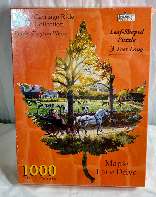 1000-piece Spilsbury Puzzle Co. titled "Maple Lane Drive"