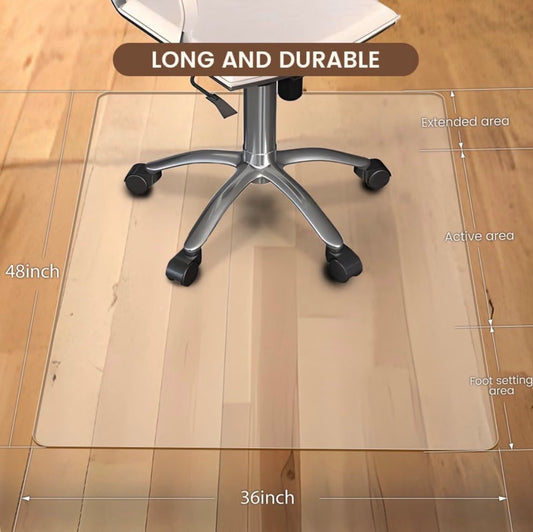 Office Chair Mat  48"x36", Transparent