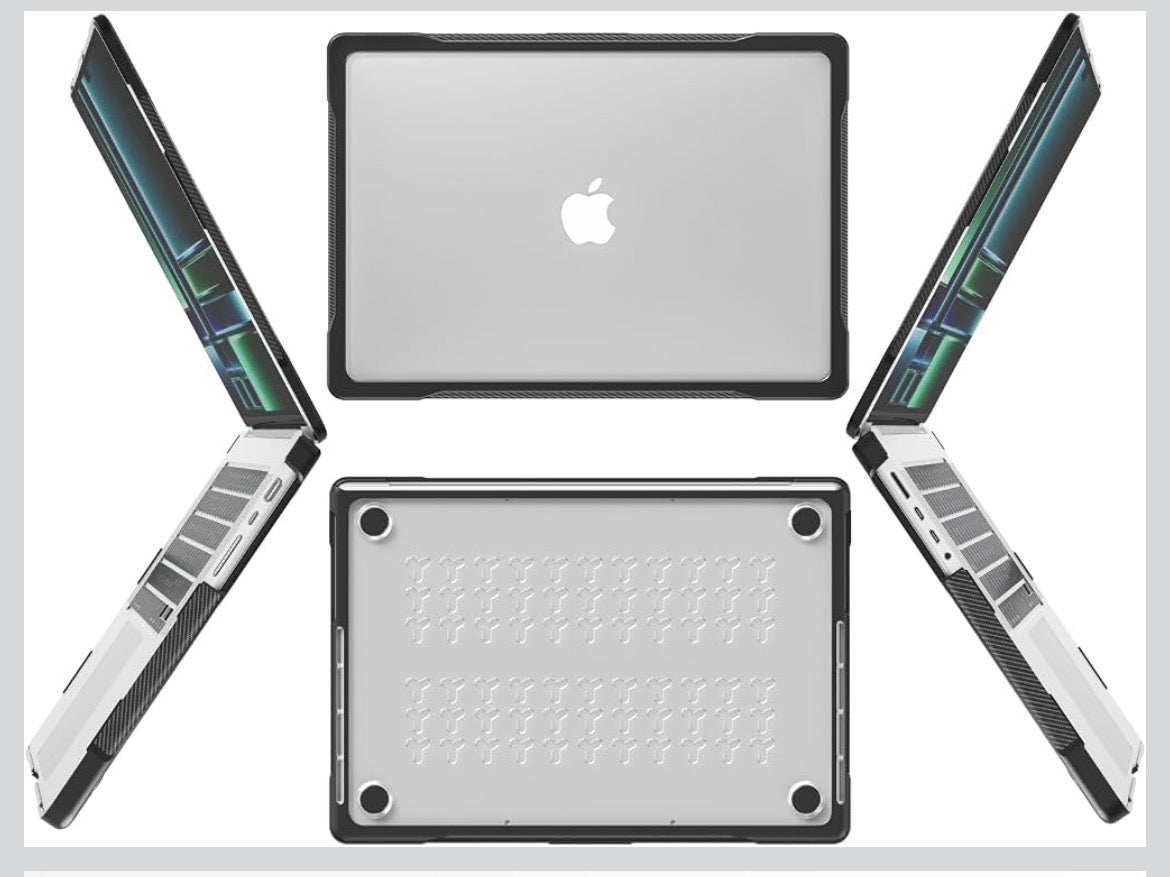 Batianda AeroShield Slim Case for MacBook Pro 14 Inch 2026-2021,Translucent