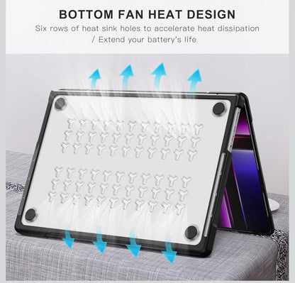 Batianda AeroShield Slim Case for MacBook Pro 14 Inch 2026-2021,Translucent