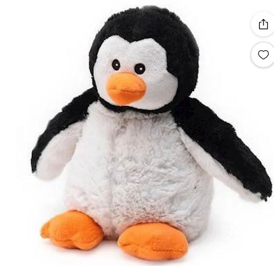 Warmies Cozy Plush Heatable Lavender Scented Stuffed Animal (Penguin)