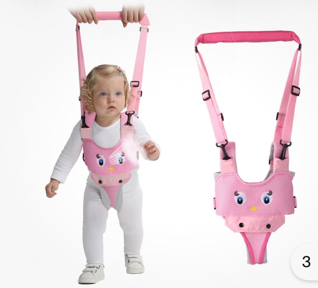 Baby Walking Harness Breathable Handheld Pink