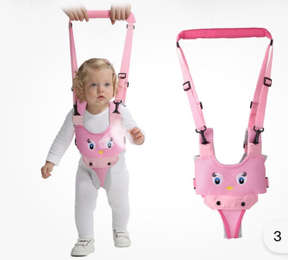 Baby Walking Harness Breathable Handheld Pink