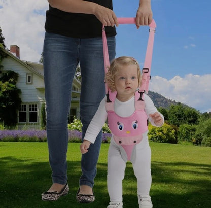 Baby Walking Harness Breathable Handheld Pink
