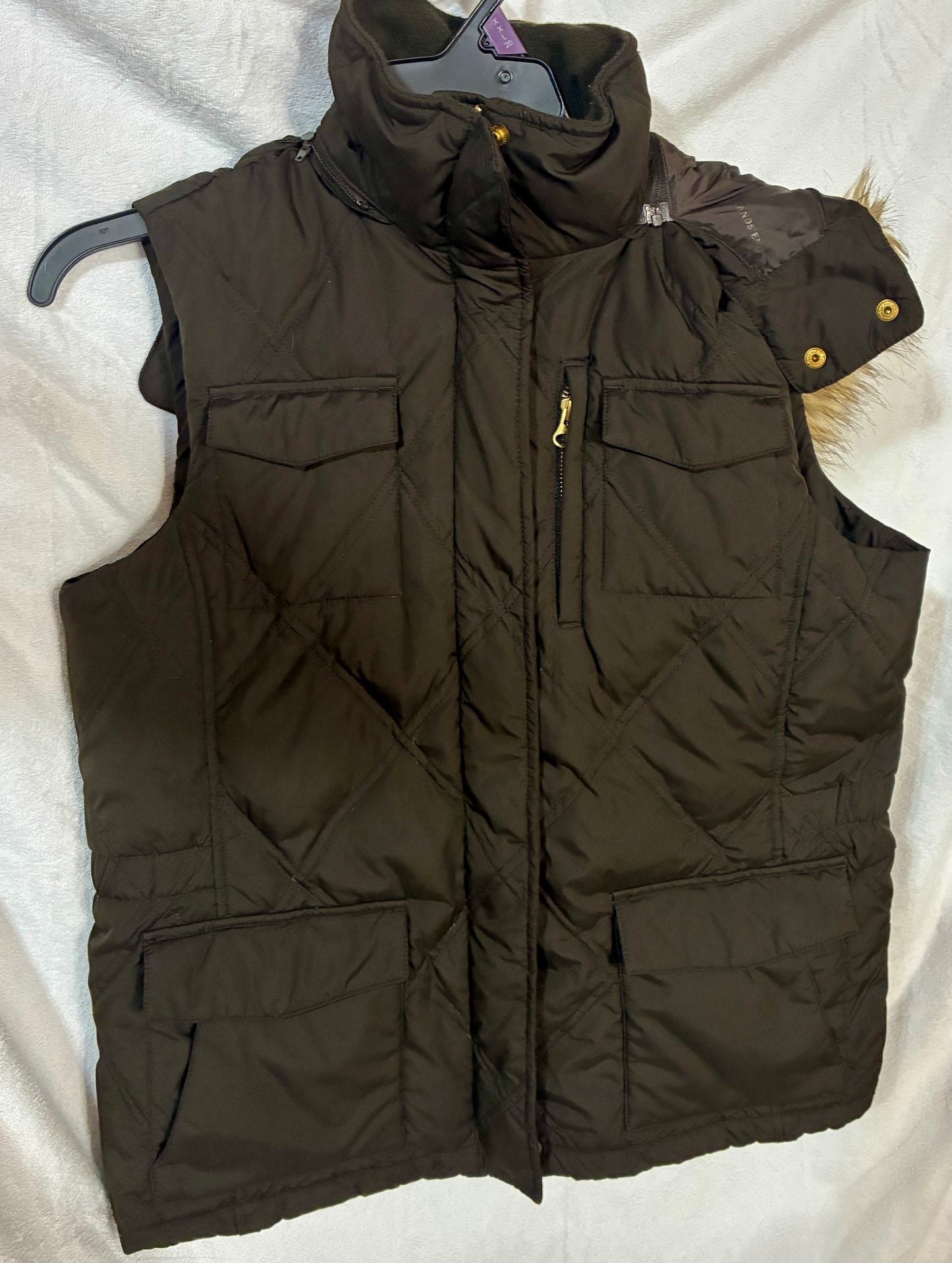 Lands End Hooded  Vest