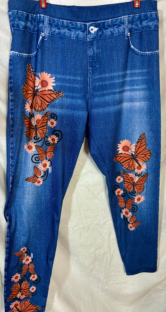 Womans Jeggins Stretchy Jean Looking Jogger