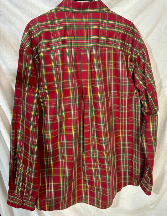 Cabela's Outfitter Red Plaid Mens Shirt