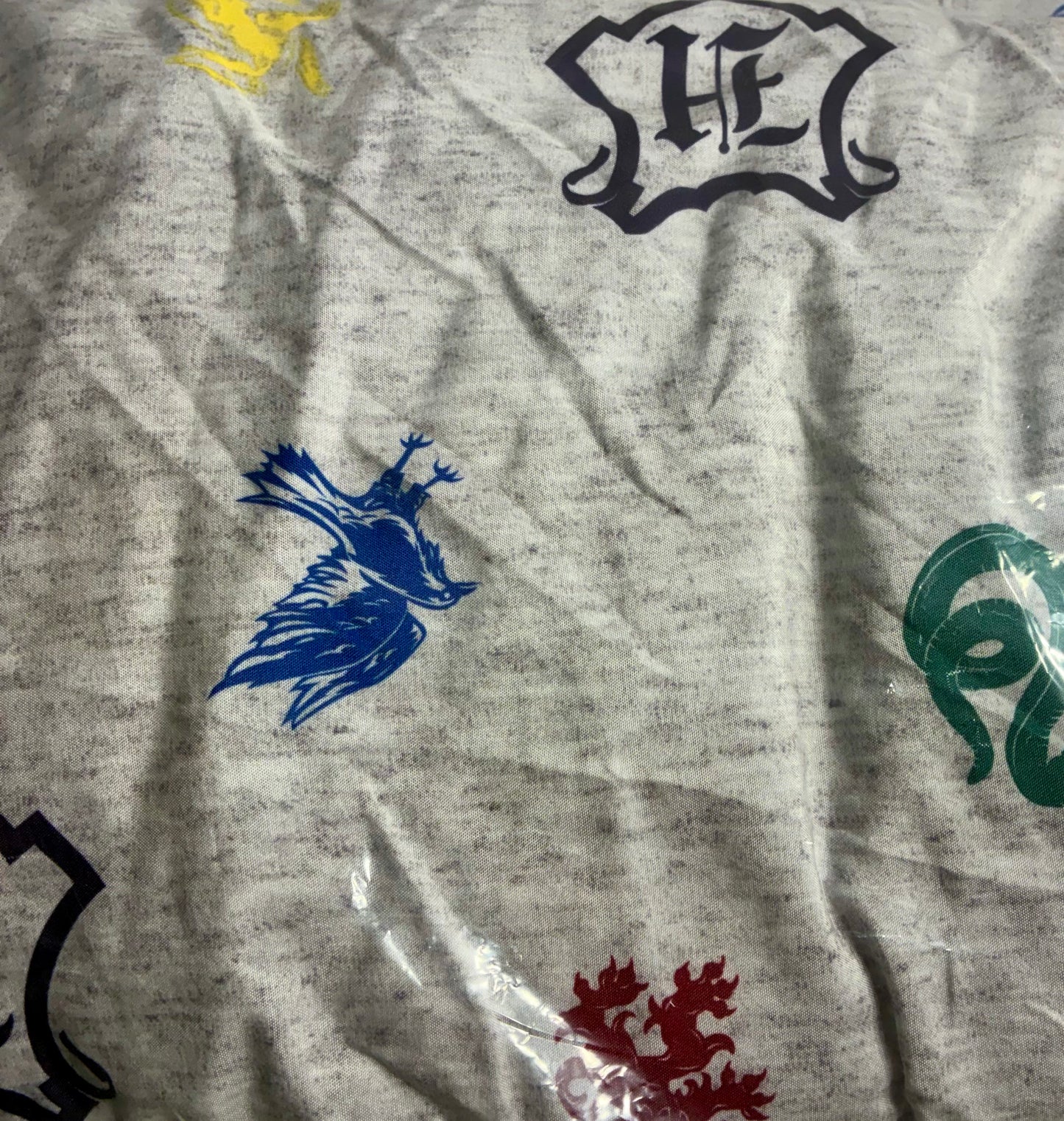 Harry Potter Twin Fitted/Flat- Wizard World Hogwarts Gray