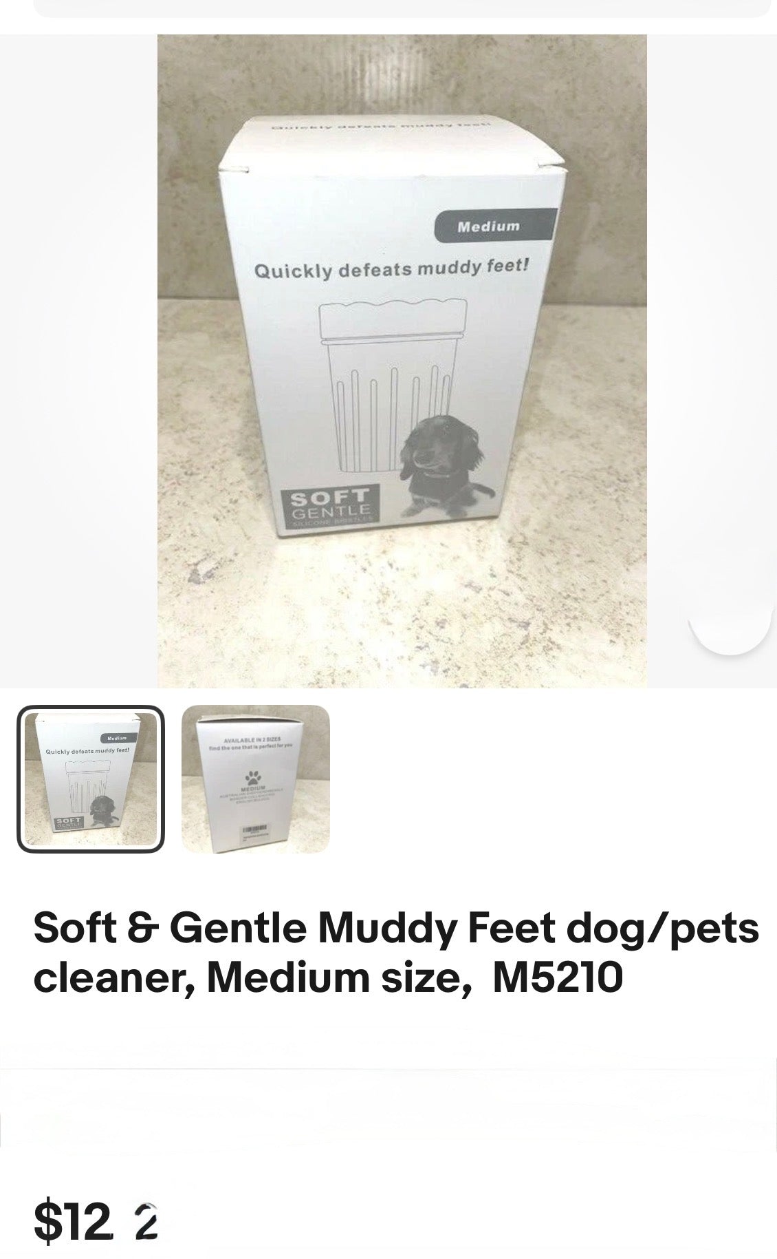 Soft & Gentle Muddy Feet dog/pets cleaner, Medium size,