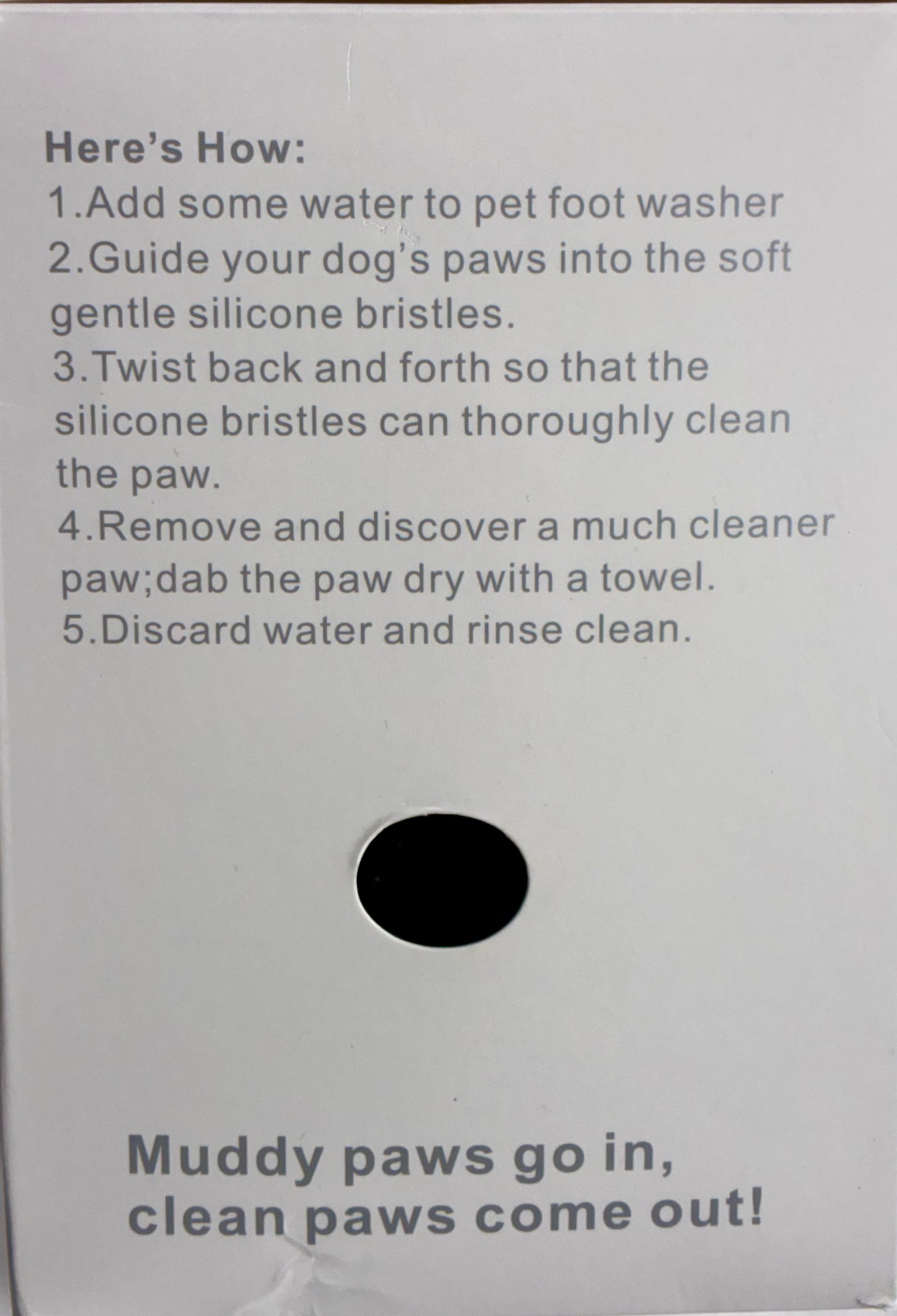 Soft & Gentle Muddy Feet dog/pets cleaner, Medium size,