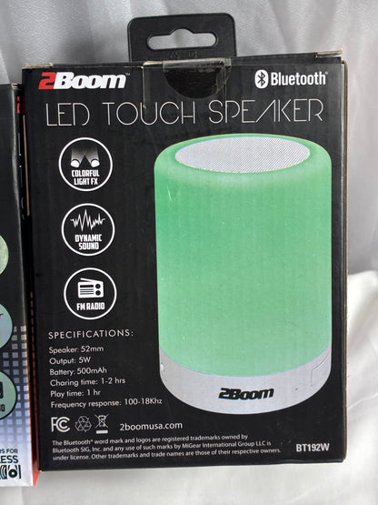 2Boom LED Lights Touch Speaker
