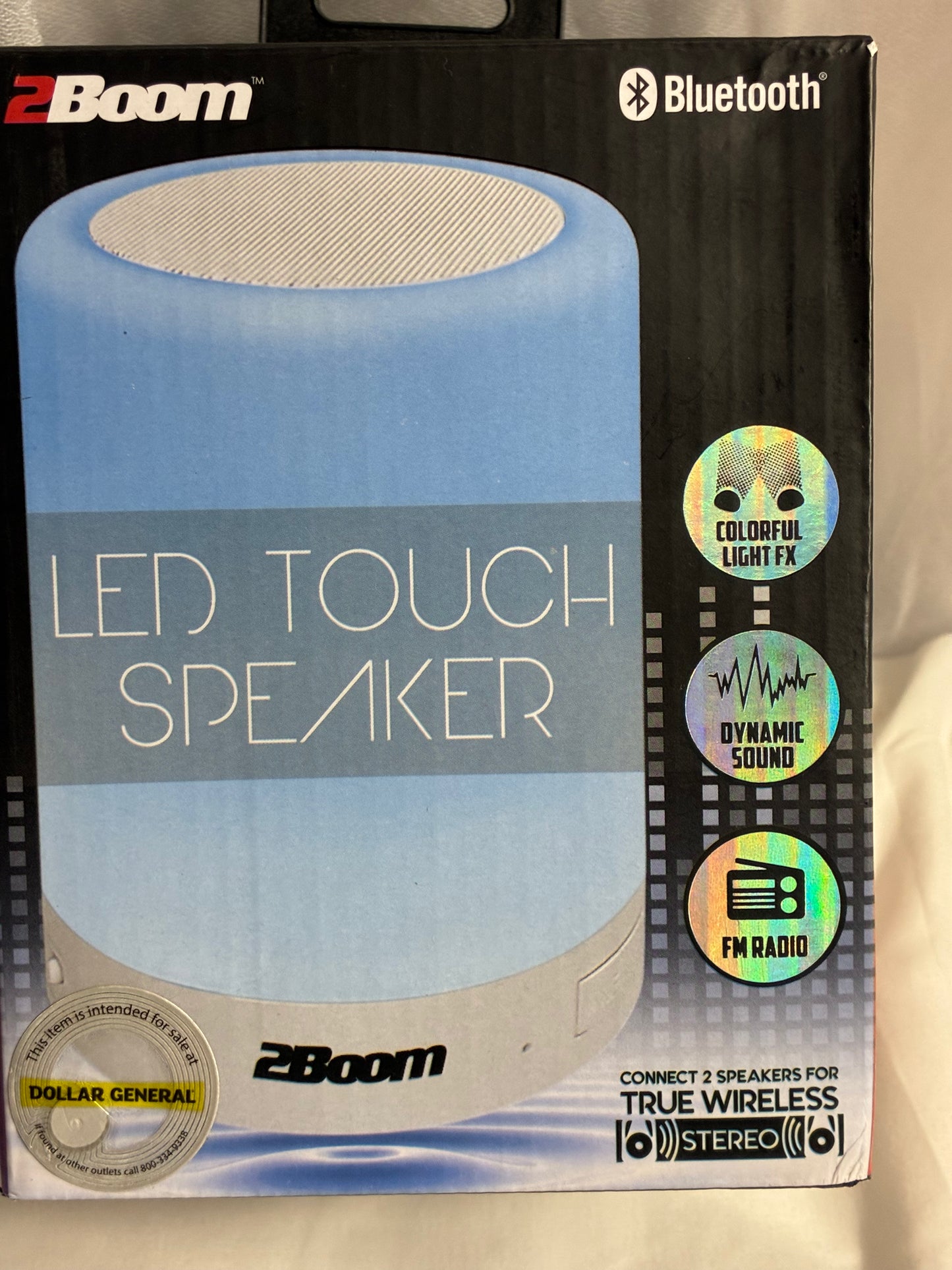 2Boom LED Lights Touch Speaker