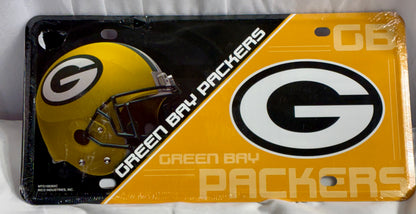 Green Bay Packers NFL Football Aluminum Metal Car License