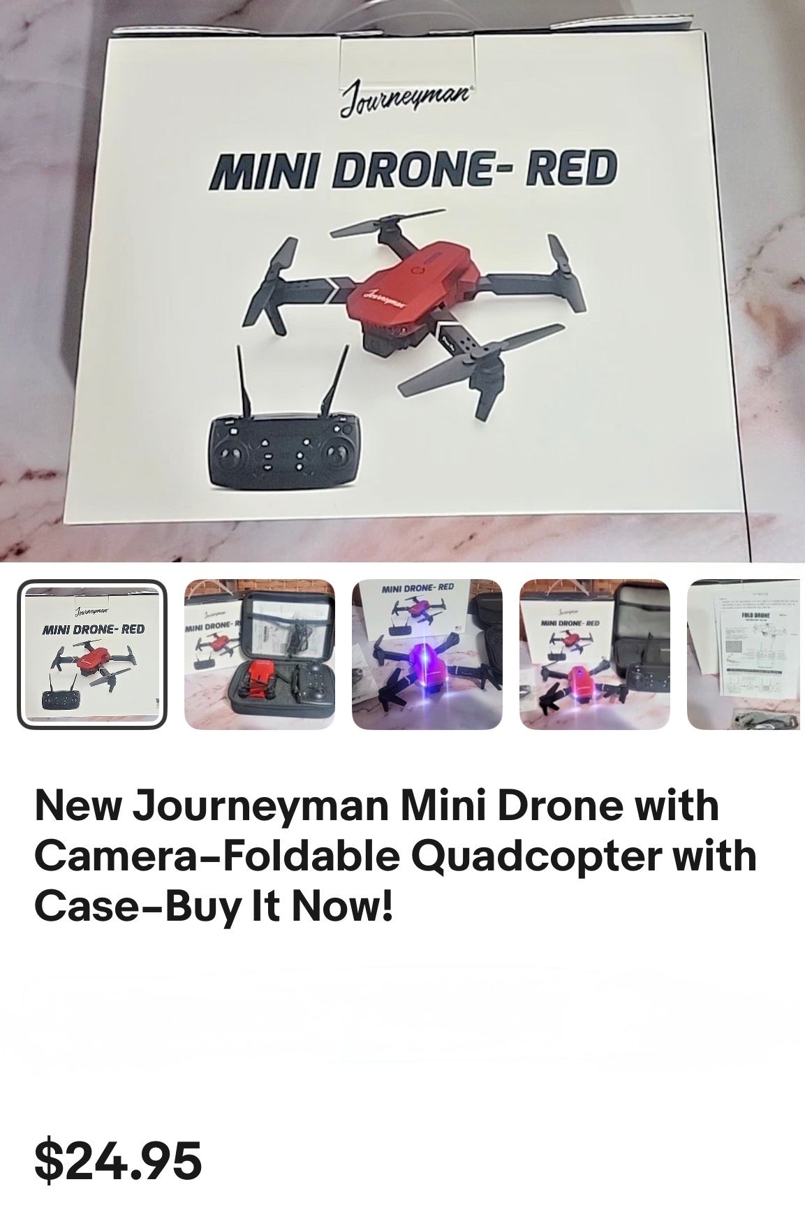 Journeyman Mini Drone with Camera-Foldable Quadcopter