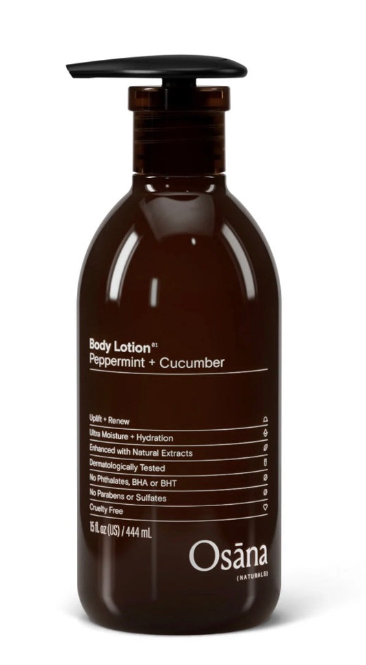 Osana Naturals Ultra Moisture + Hydration Body Lotion in Peppermint + Cucumber