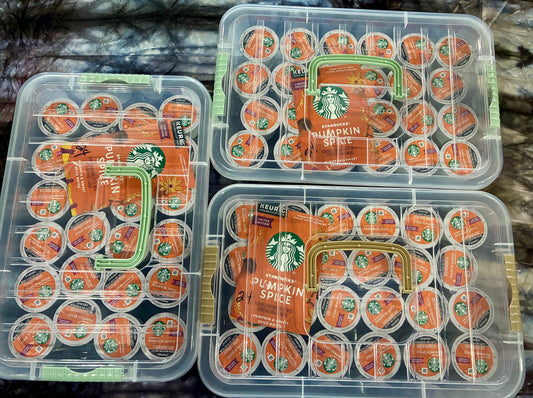 STARBUCKS PUMPKIN SPICE CONTAINER OF 24 K-CUPS PODS