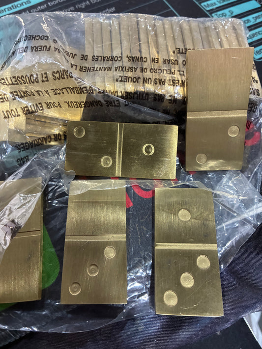 Brushed Brass Dominos