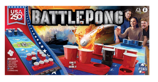 BattlePong USA Edition, Tabletop Pong Party Game