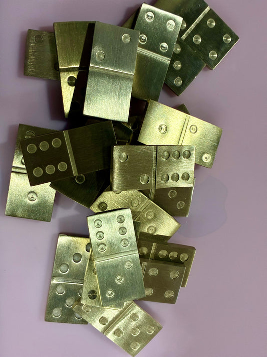 Brushed Brass Dominos