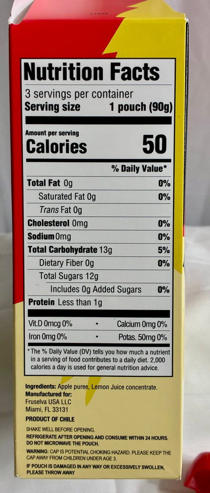 Man Goo Zers Unsweetened Apple Pouch 3 Pk