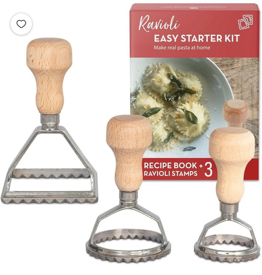 Ravioli Making Kit | 3 Stamps + Recipe Book