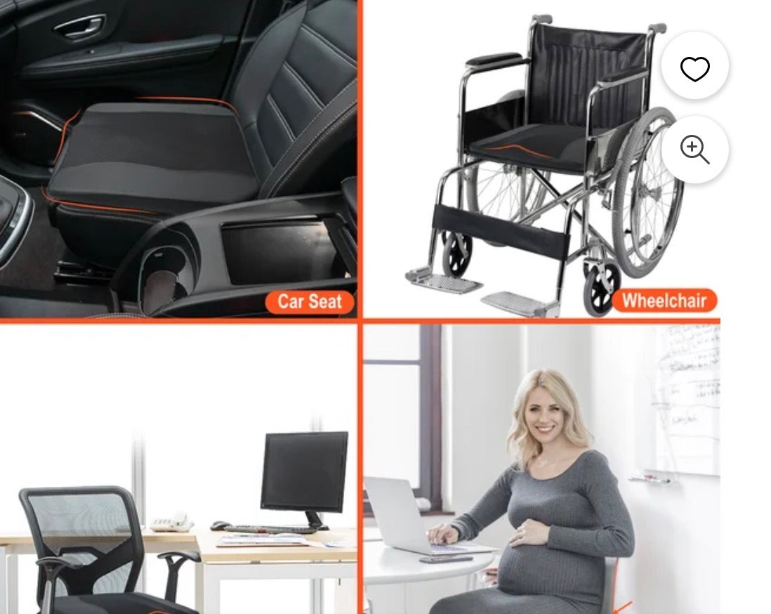 Lofty Aim Memory Foam Car Seat Cushion,