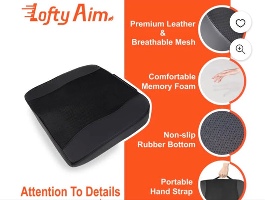 Lofty Aim Memory Foam Car Seat Cushion,