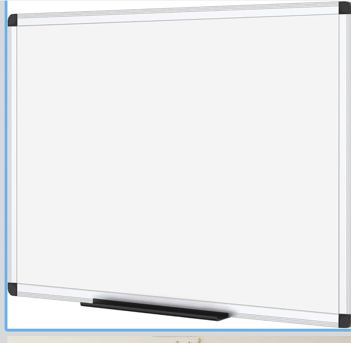 VIZ-PRO Magnetic Dry Erase Board, 36 X 24 Inches,