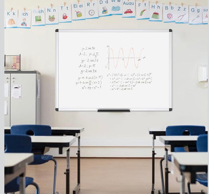 VIZ-PRO Magnetic Dry Erase Board, 36 X 24 Inches,