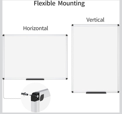 VIZ-PRO Magnetic Dry Erase Board, 36 X 24 Inches,