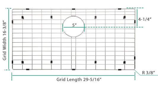 Serene Valley 29-5/16" × 16-3/8" Sink Bottom Grid