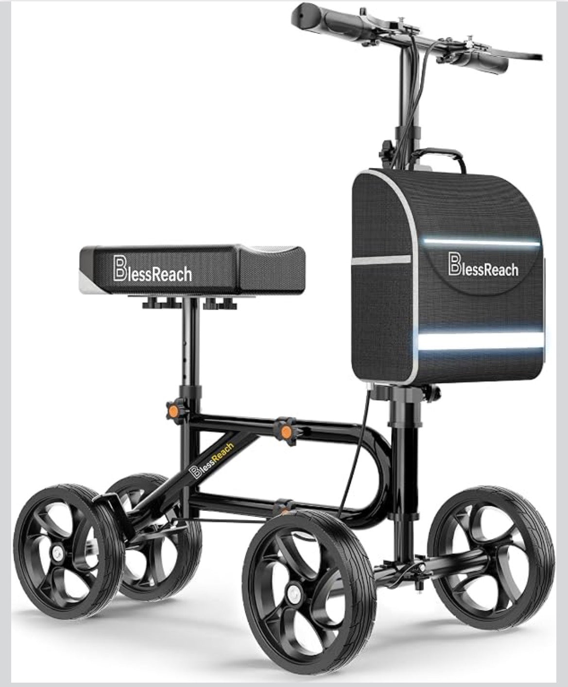 Knee Scooter Steerable Knee Walker for Foot Injuries ,Crutch Alternative