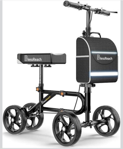 Knee Scooter Steerable Knee Walker for Foot Injuries ,Crutch Alternative
