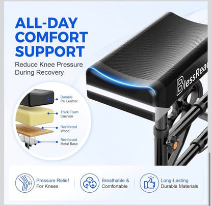 Knee Scooter Steerable Knee Walker for Foot Injuries ,Crutch Alternative