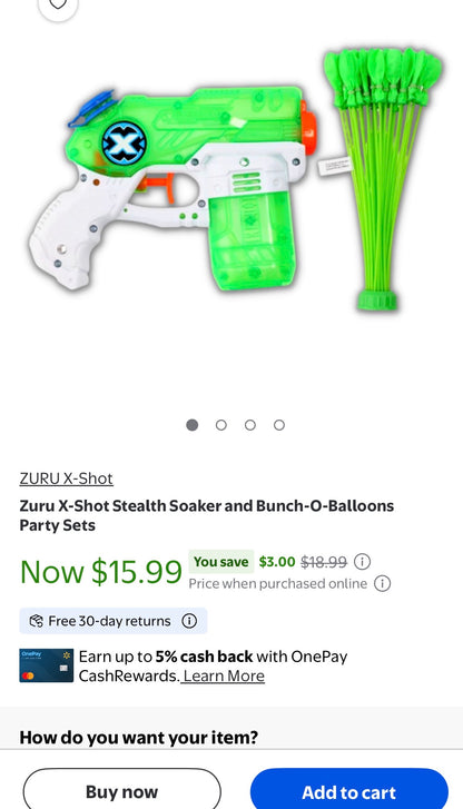 Zuru X-Shot Stealth Soaker