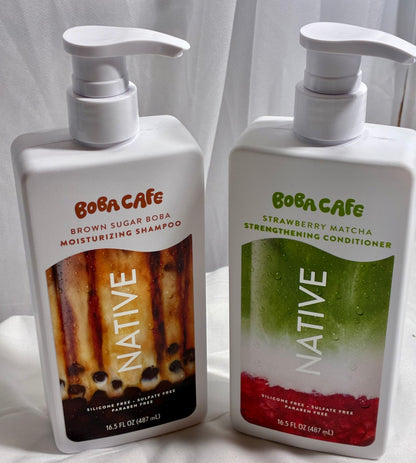 Native Moisturizing Shampoo, or Native Strengthening Conditioner,