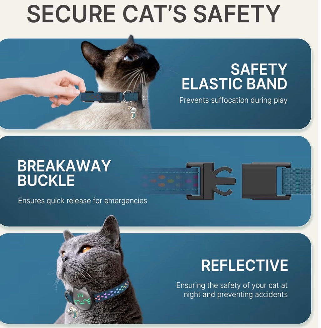 AirTag Cat  Breakaway, Reflective Cat Collar