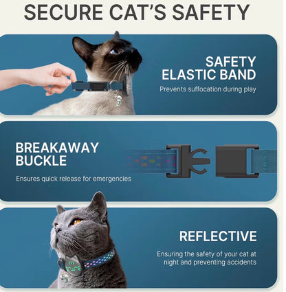 AirTag Cat  Breakaway, Reflective Cat Collar