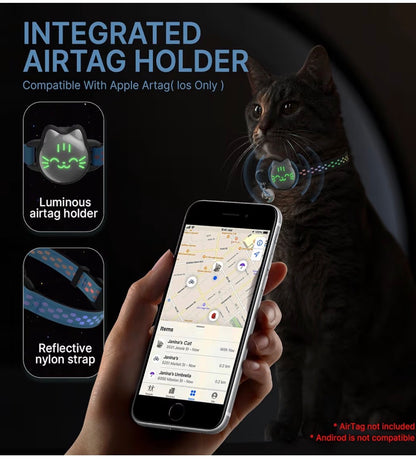 AirTag Cat  Breakaway, Reflective Cat Collar