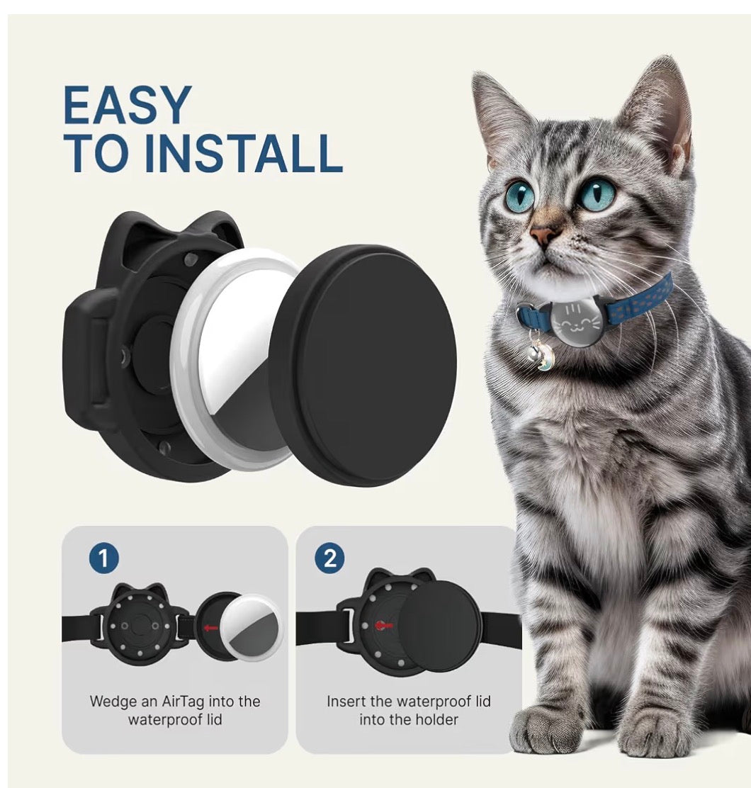 AirTag Cat  Breakaway, Reflective Cat Collar