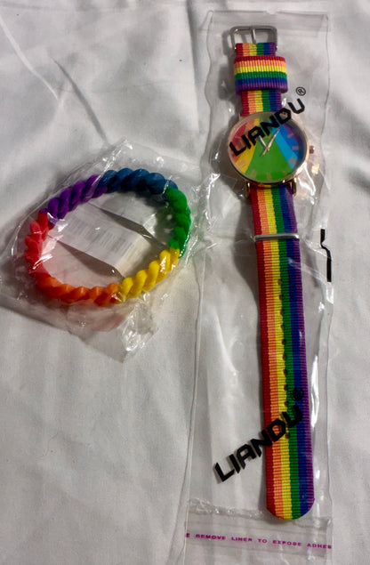 Rainbow watch @ Jewelry set