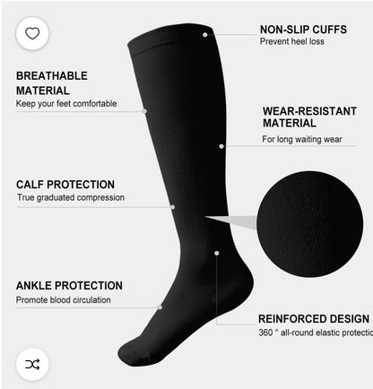 Compression Socks for Women and Men, SZ XL